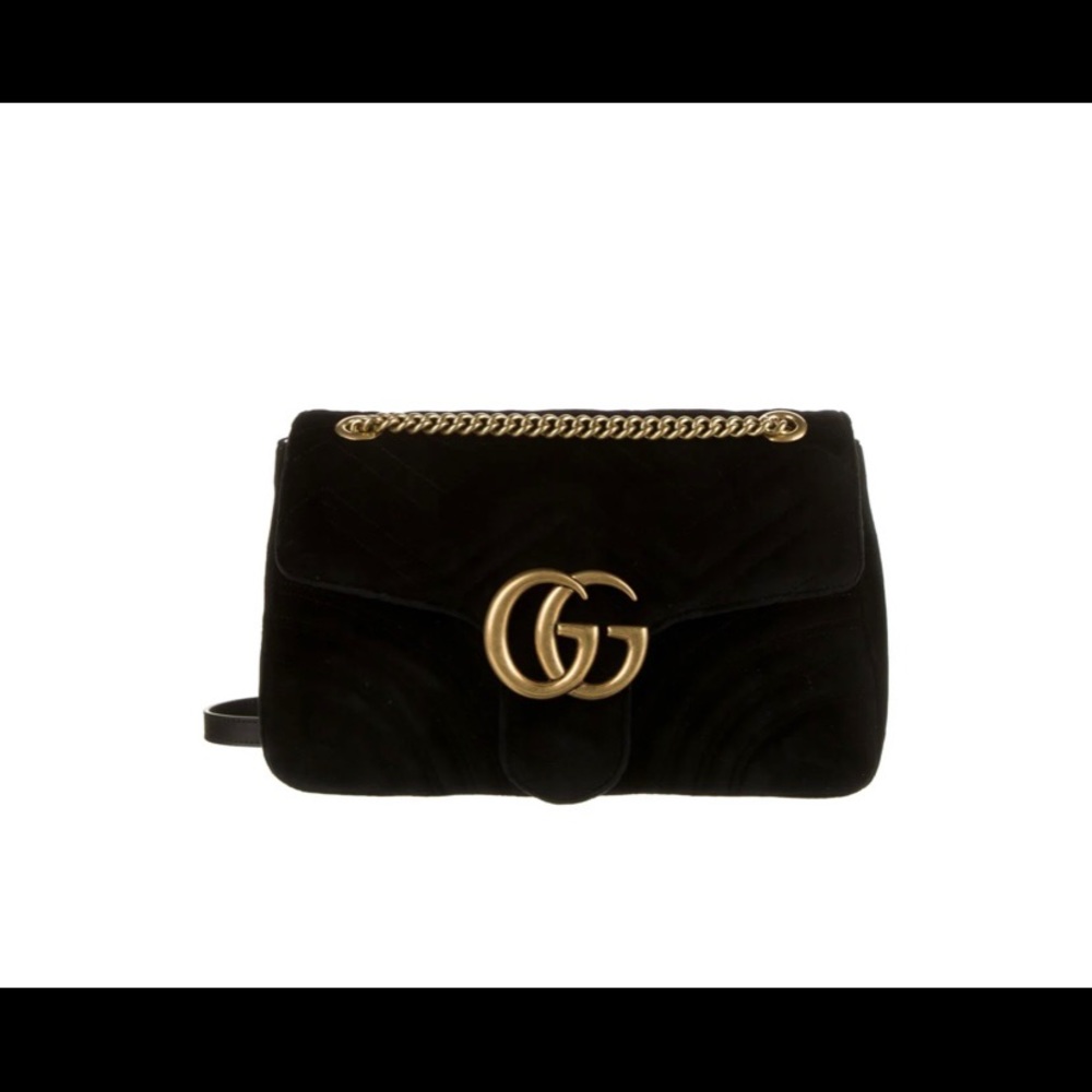 Gucci GG marmont suede bag (medium)